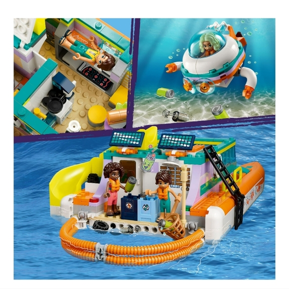 : LEGO Friends Sea Rescue Boat 41734 Building Toy Set for Boys & Girls 717pcs - Picture 5 of 10